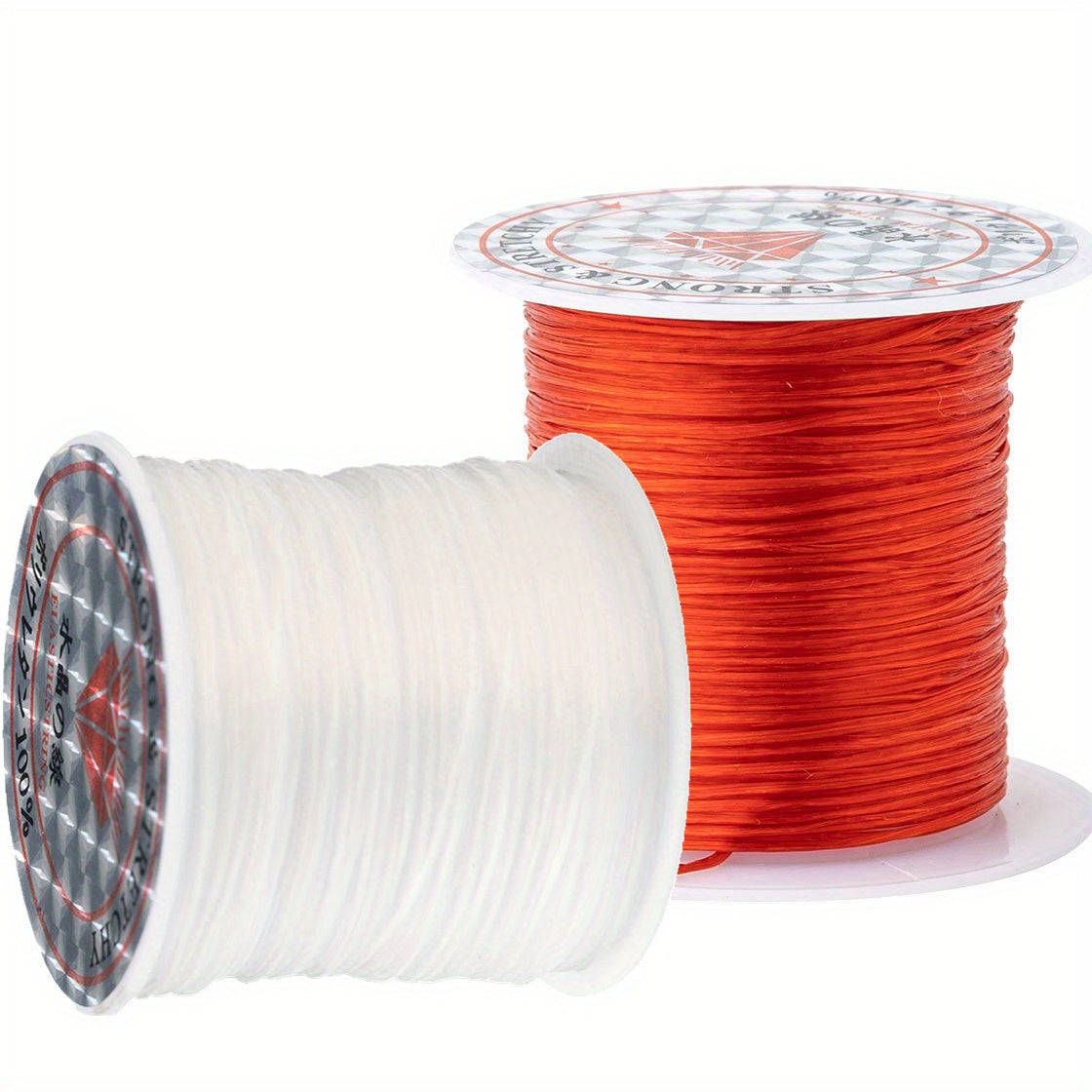 2pcs 0.8mm Elastic Stretchy Bracelet Cord Crystal Bead String for Jewelry Making