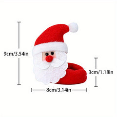 Christmas Wine Glass Hug Santa Claus Snowman Reindeer Window Decoration