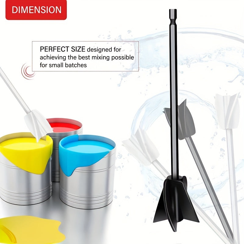 1pc Epoxy Resin Mixing Paddle Liquid Mixer Silicone Drill Paint Mixer