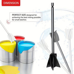1pc Epoxy Resin Mixing Paddle Liquid Mixer Silicone Drill Paint Mixer