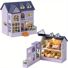 DIY Dollhouse Kit with Furniture & Decorations - Perfect Birthday Gift for Girls