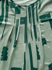 Women's Plus Brush Print Top & Pants Set