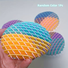 1pc Multicolor Plastic Fidget Worm Toy Sensory Stress Relief Pocket Fidget