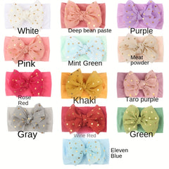 Baby Headbands Dotted Bowknot Hairbands Hair Accessories For Girls