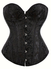 Strapless Corset Bustier Tummy Control Body Shaper Lace Up Slimmer