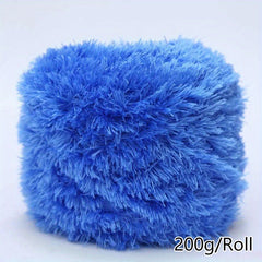 Long Hair Crystal Velvet Yarn 210g - Crocheting Knitting Weaving DIY