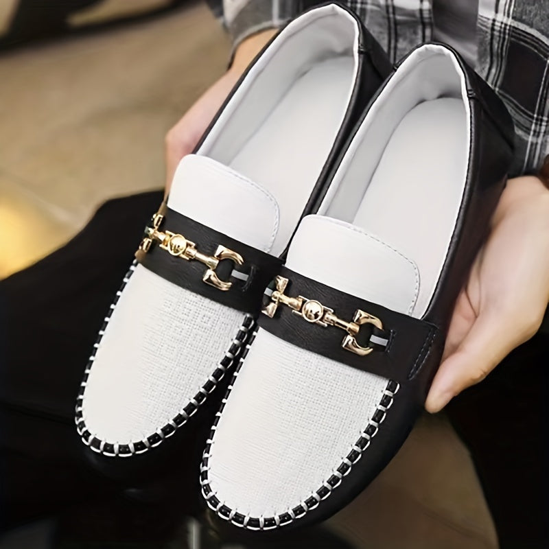 Men's Slip On Loafers Smart Casual Dress Up Walking Shoes