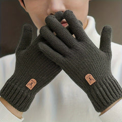 Fleece Lined Warm Gloves for Women Men Anti Slip Thermal Touch Screen Glove