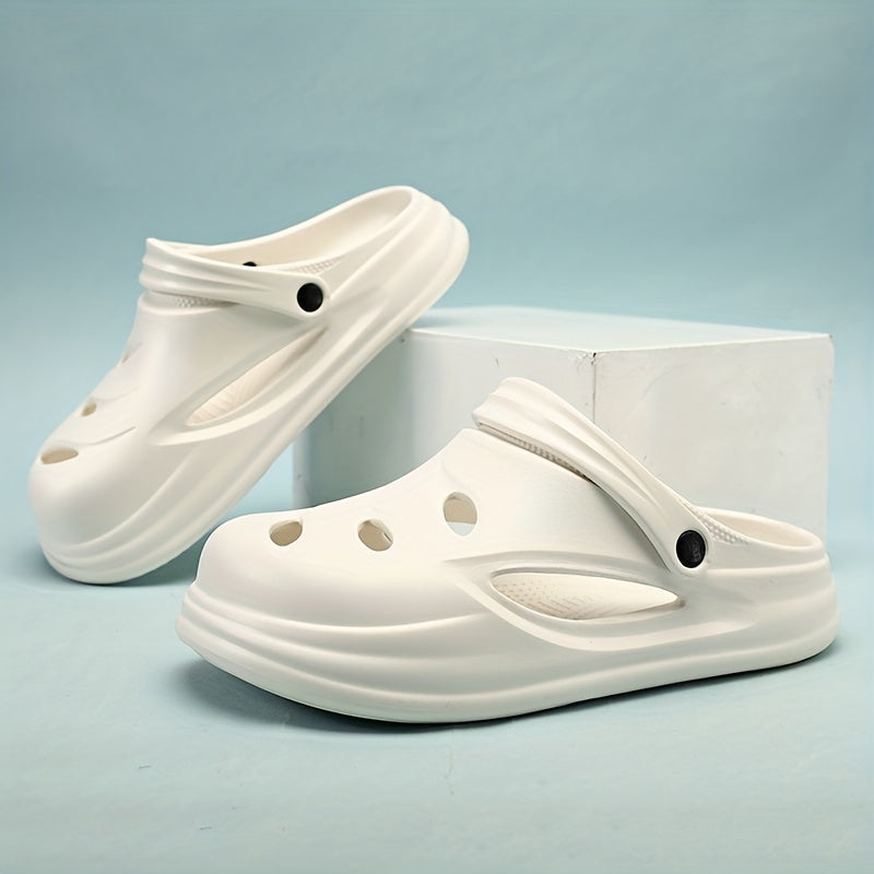 Men's Lightweight Comfy Clogs Hollow Out Non Slip Garden Shoes
