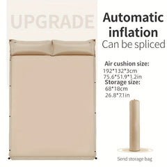 Outdoor Double Inflatable Mattress - Moisture Proof & 1 2in Thick