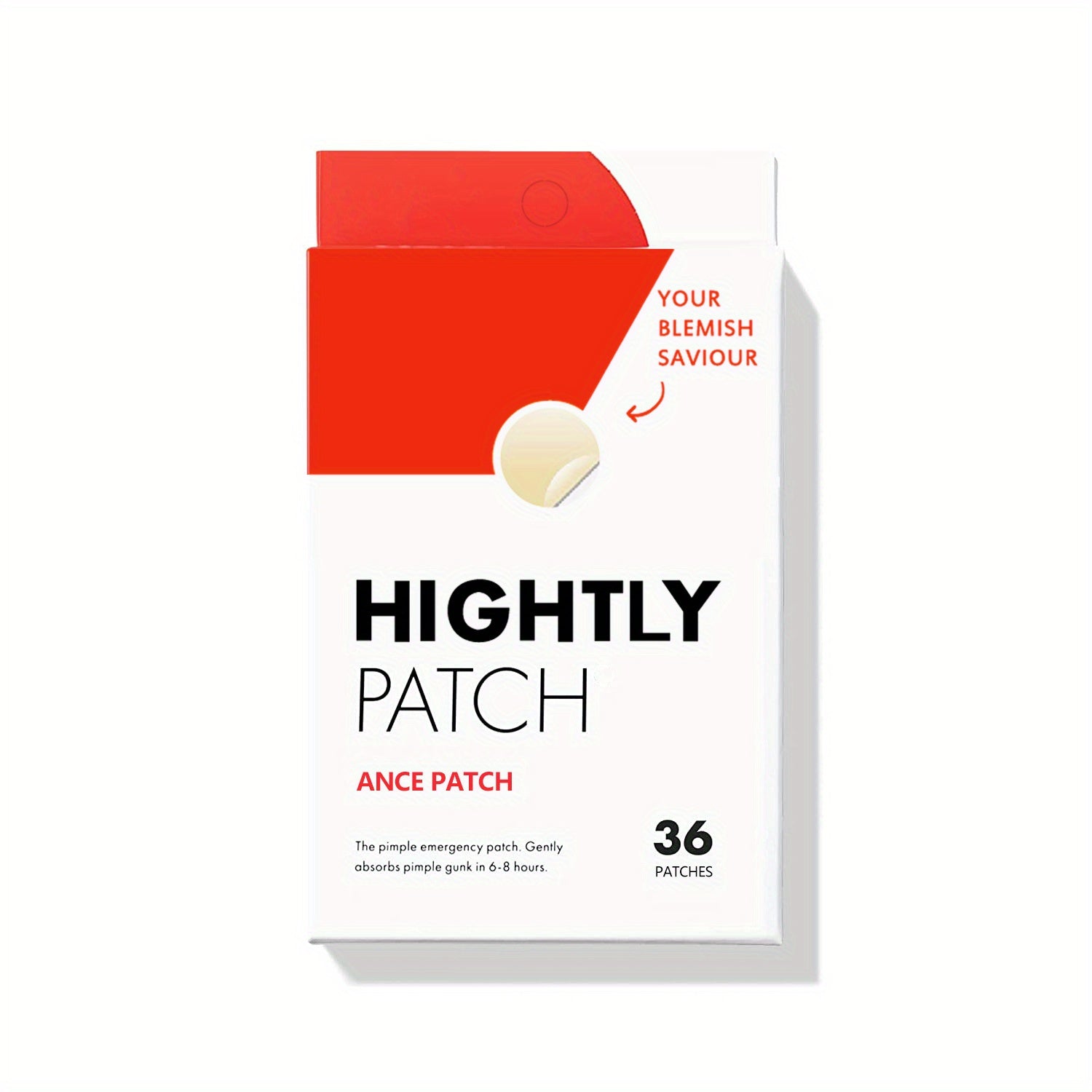 36pcs Hydrocolloid Acne Patches - Invisible Spot Stickers for Zits - Skin Care