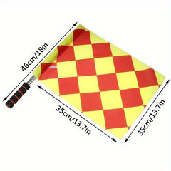 2pcs Soccer Referee Flags with Storage Bag