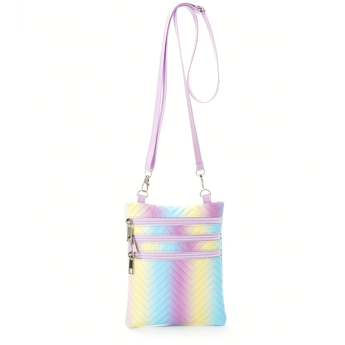 Girls Mini Quilted Crossbody Bag Waterproof Shoulder Bag Coin Purse Wallet