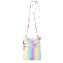 Girls Mini Quilted Crossbody Bag Waterproof Shoulder Bag Coin Purse Wallet