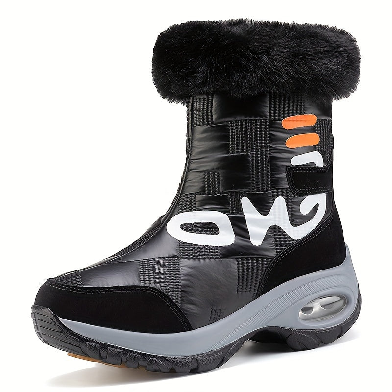 Women's Warm Snow Boots Platform Comfortable Walking Shoes Winter High Tube Boot