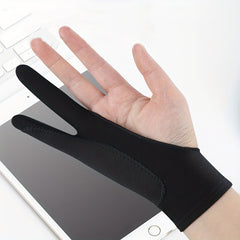 1pc Drawing Glove for Digital Drawing Tablet Two Finger Protective Gloves