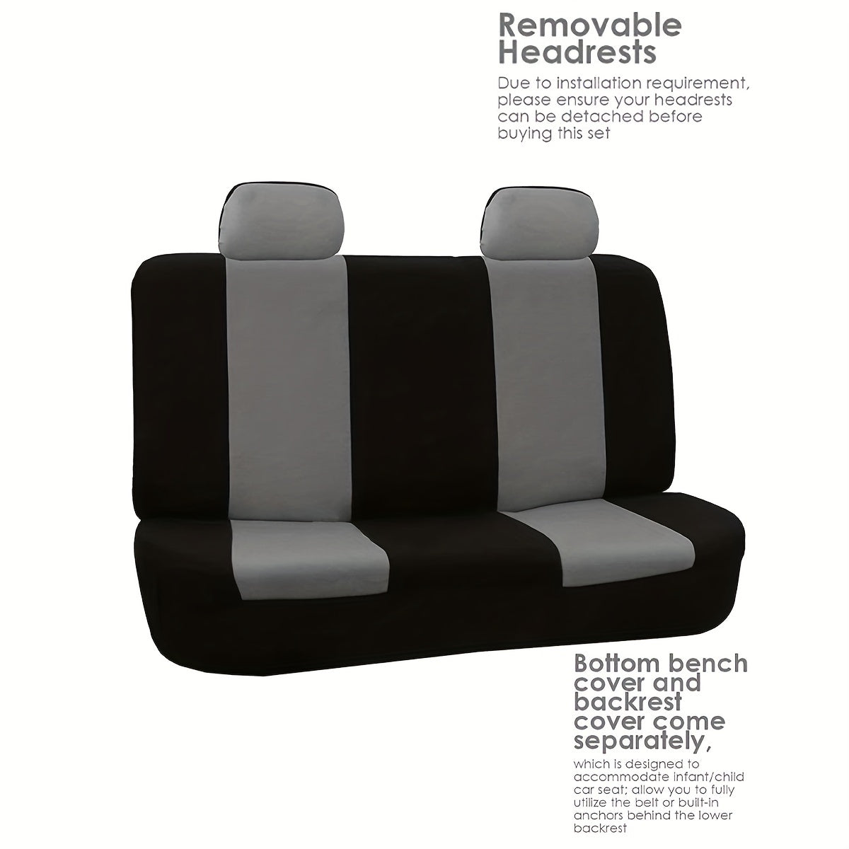 Car Seat Cover Set 5 seat 9 piece