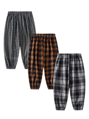 Boys Casual Plaid Long Pants for Spring & Autumn Kids Clothing