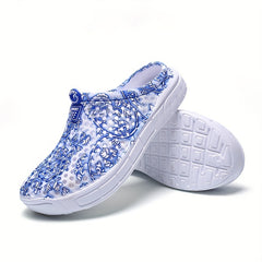 Women's Floral Pattern Breathable Hole Shoes Lightweight