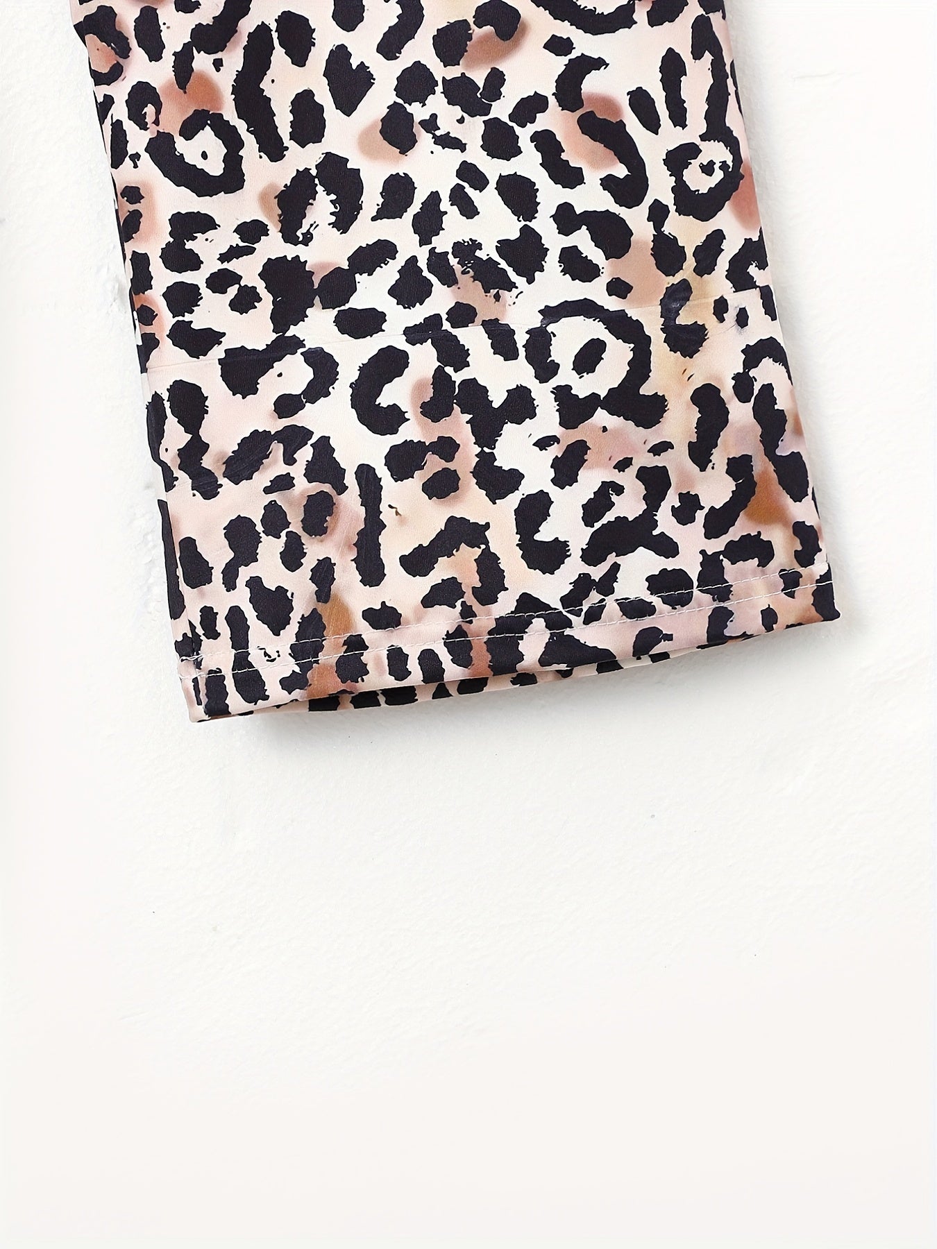 Leopard Print Loose Sleep Pants Women's Sleepwear