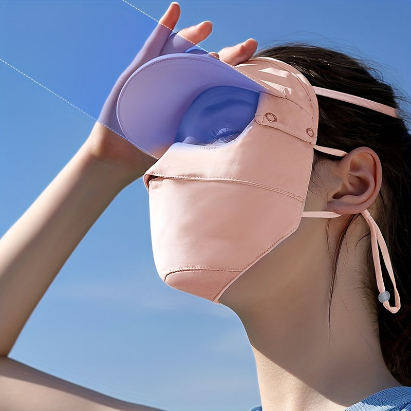 Sunproof Mask With Detachable Brim UV Protection Face Covering