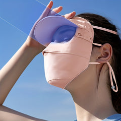 Sunproof Mask With Detachable Brim UV Protection Face Covering