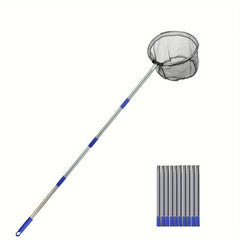 Portable Fishing Landing Net w/ Telescoping Pole Handle for Freshwater