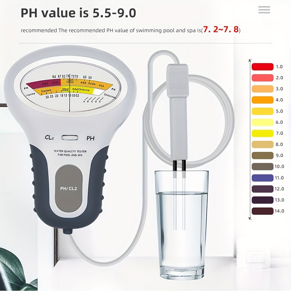 Chlorine Detector PC102 Swimming Pool PH Water Detection CL&PH Hot Spring