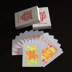 54pcs Fluorescent Waterproof Poker Deck for Poker Party Game