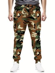 Men's Camo Drawstring Sweatpants Loose Fit Joggers