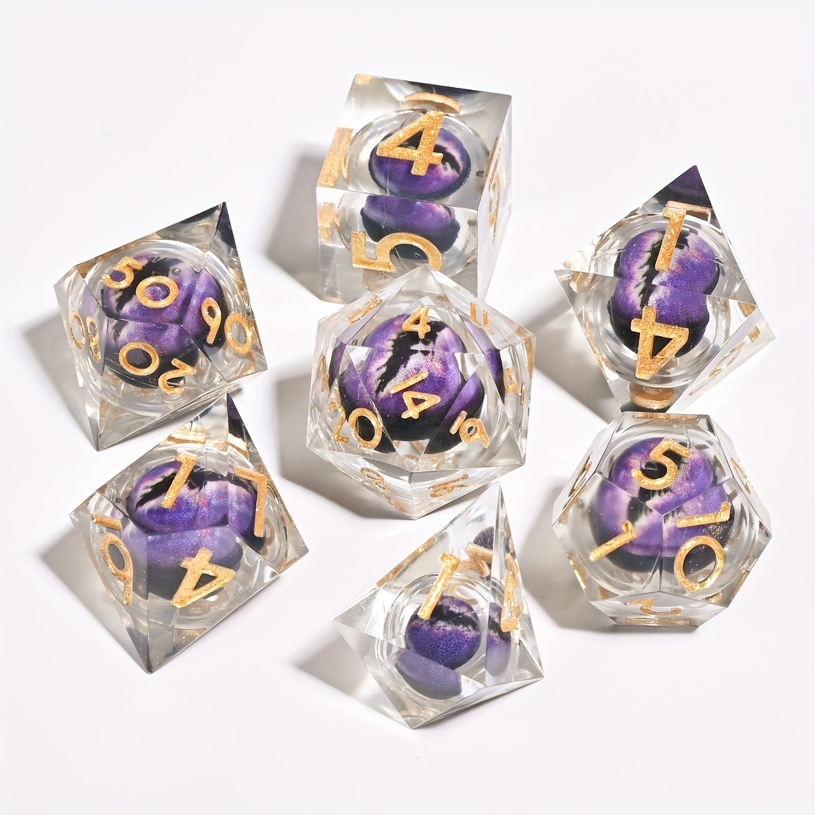 7pcs Resin Dice Set for Large Board Game