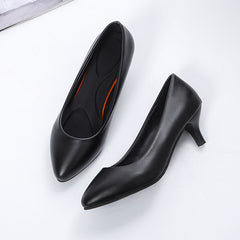 Women's Pointed Toe Kitten Heel Court Shoes
