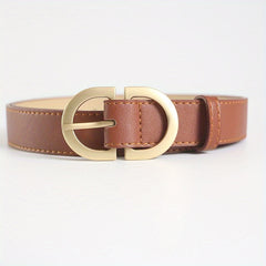 Women's Pu Leather Waist Belt with Buckle