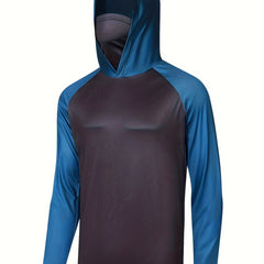 Men's UPF 50 Sun Protection Hoodie with Mask Long Sleeve
