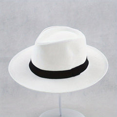 Vintage Jazz Fedora Cap Sun Hat Straw Hats Unisex Beach Hats