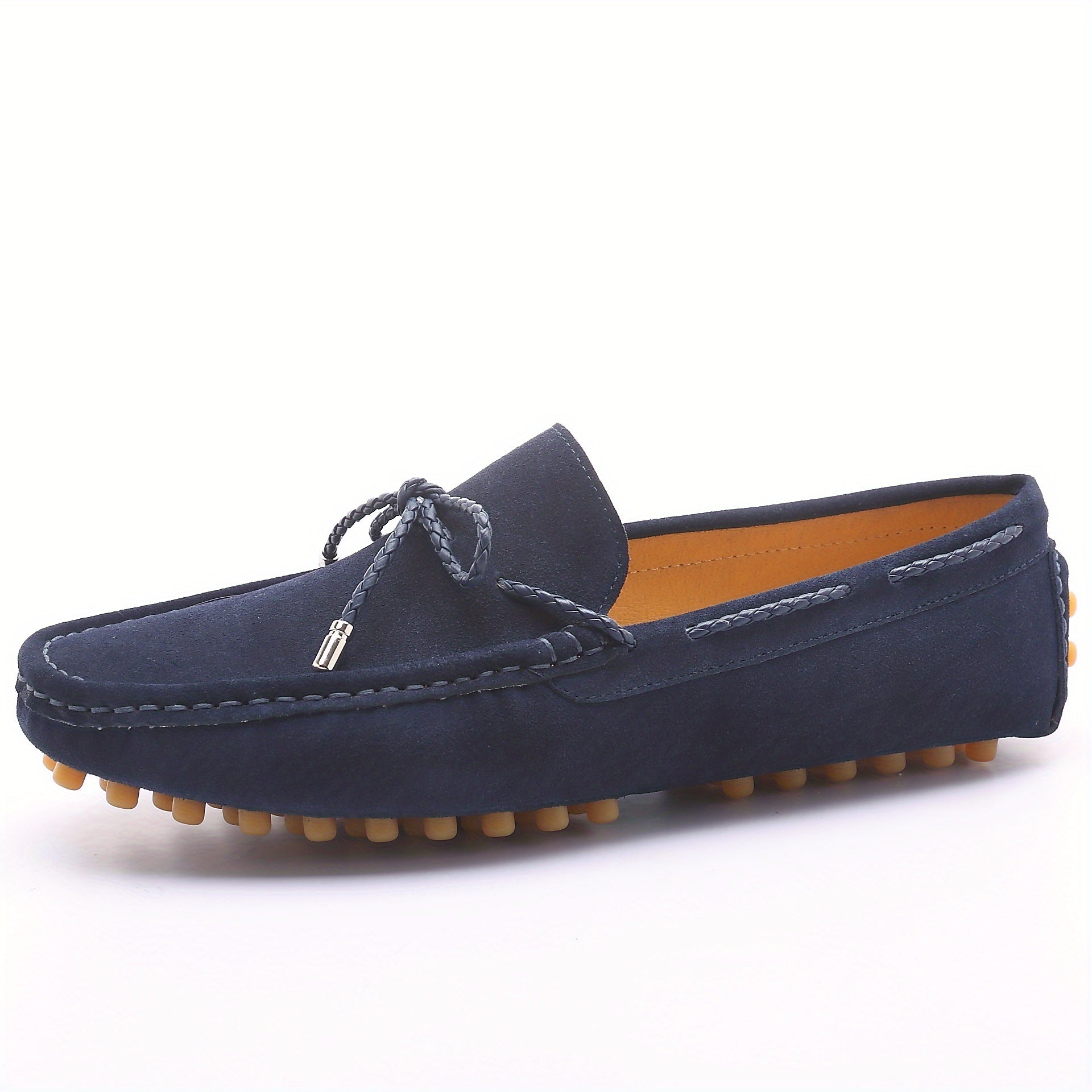 Men's Cowhide Leather Loafer Shoes Casual Driving Comfortable