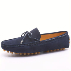Men's Cowhide Leather Loafer Shoes Casual Driving Comfortable