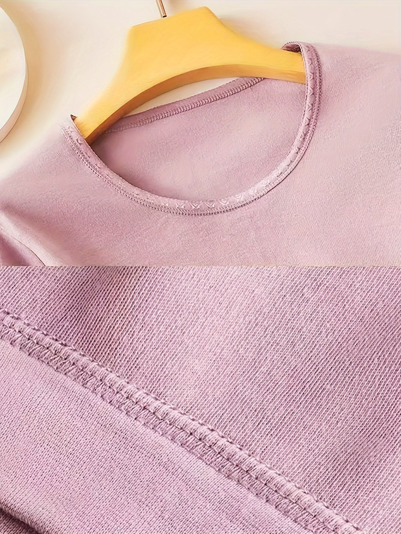 Women's Thermal Underwear Set Long Sleeve Crew Neck Tops & Pants