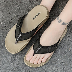 Men's Thong Platform Sandals Casual Non Slip Flip flops Shoes