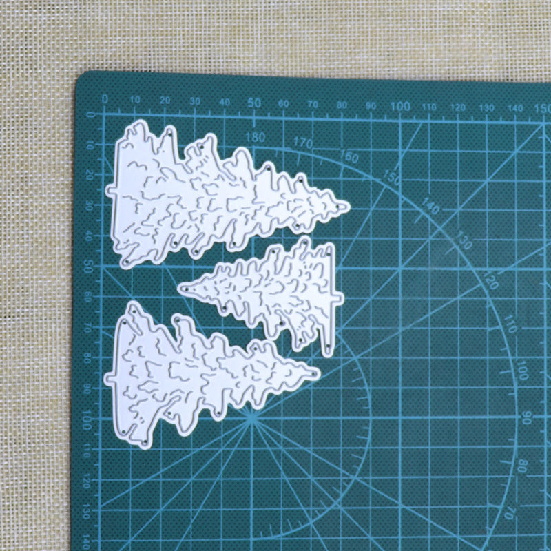 3pcs Tree Frame Metal Cutting Dies - Christmas Gift