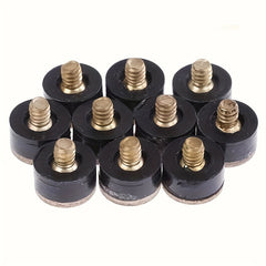 10pcs Hard Leather Pool Cue Tips Replacement Billiard Cue Tips