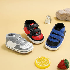 Baby Boy Sneakers with Hook and Loop Fastener for Indoor Outdoor Walking