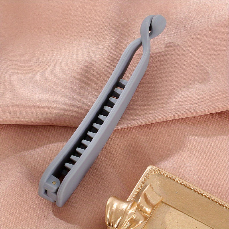 Women's Small Matte Hair Clip, Banana Shape Headdress, Hair Accessories