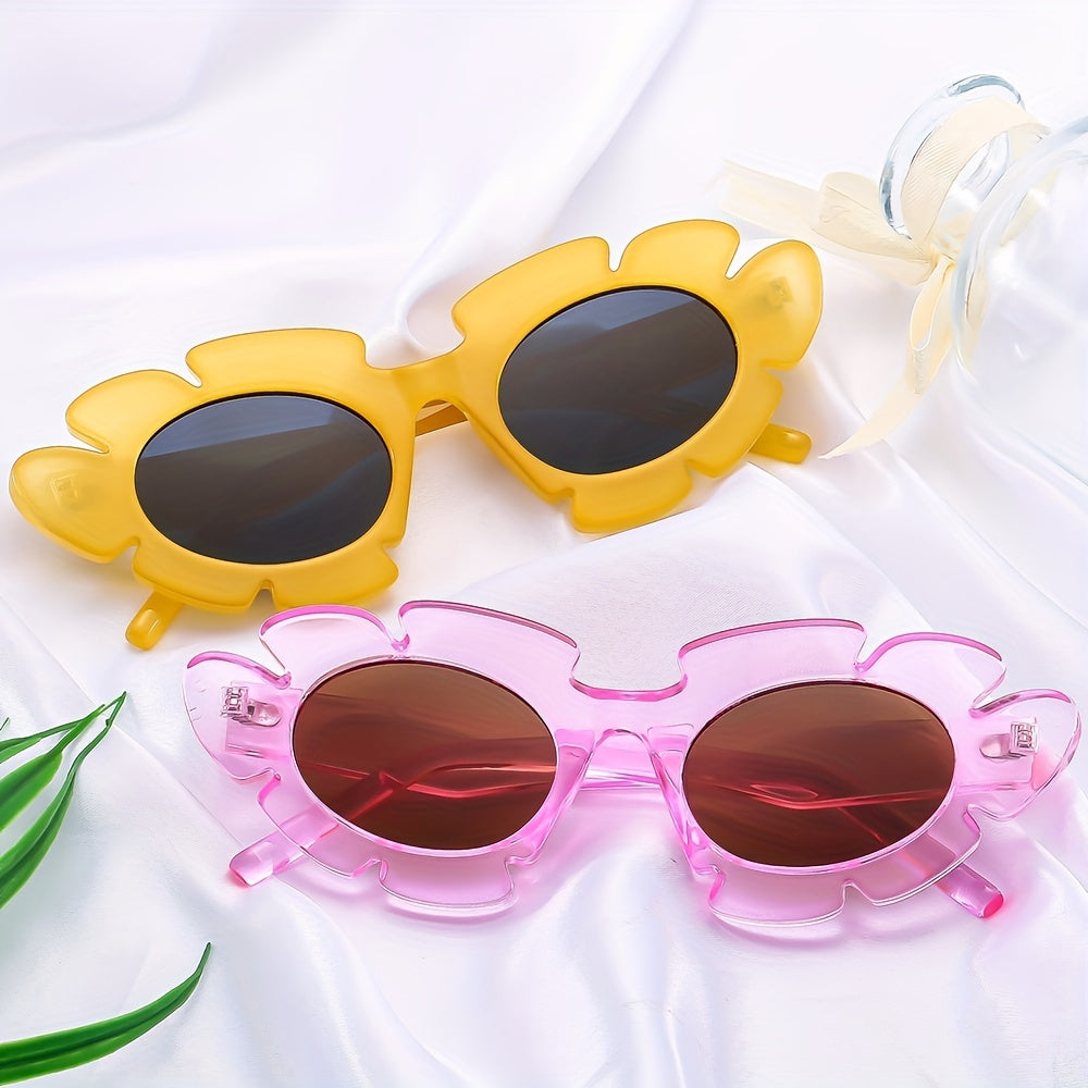 Men's Flowers Shaped Frame Sunglasses UV Protection Unisex Sunglasses
