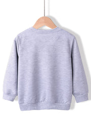 Girls' Floral Ghost Pattern Sweatshirt - Halloween Party Top