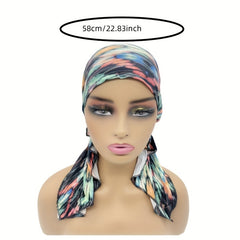 Snake Pattern Print Head Scarf Unisex Stretchy Head Wrap