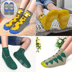 12 Pairs Boys Animal Stripe Anti-slip Floor Socks for Kids
