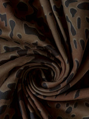 Women's Plus Leopard Print High Rise Swing Maxi Skirt