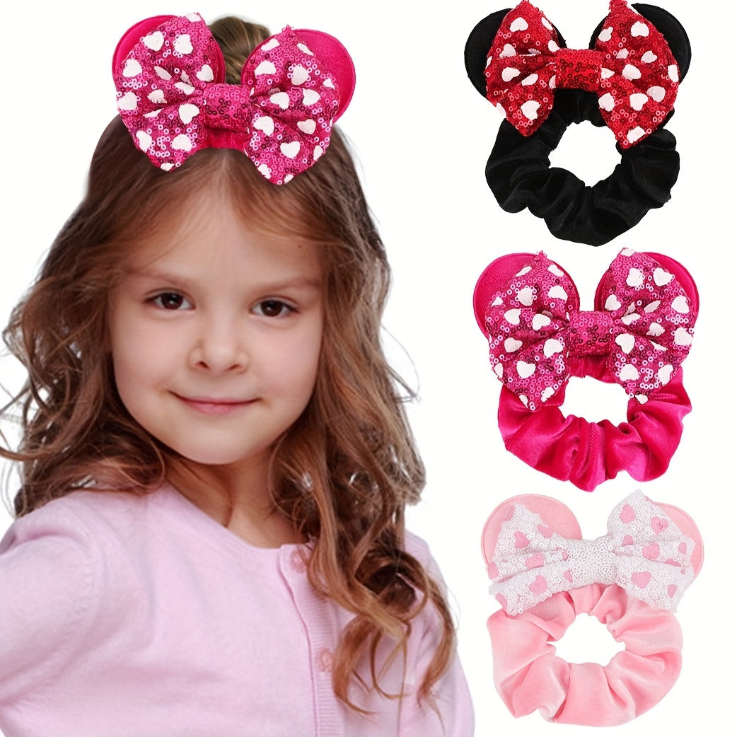1pc Kids Large Hair Ring & Cute Hair Ties