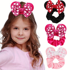 1pc Kids Large Hair Ring & Cute Hair Ties